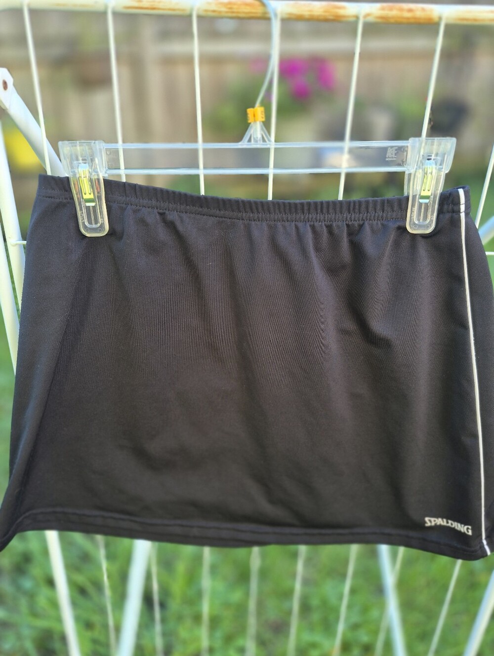 Spalding Black Mini Skirt with White Trim